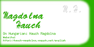 magdolna hauch business card